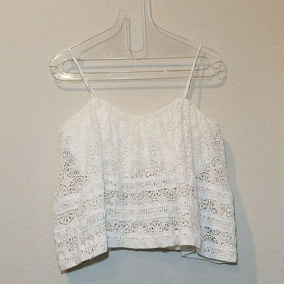 Free People Tops - Free People White Crop Top